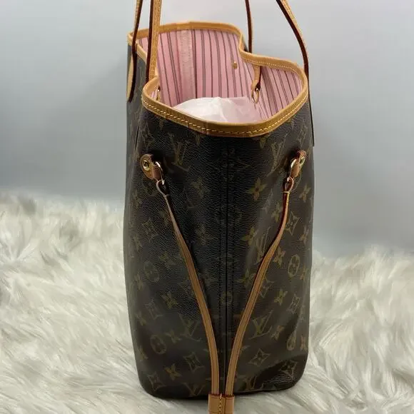 💎✨DISCONTINUED INTERIOR✨💎 Neverfull MM Monogram Canvas Tote Bag - Picture 7 of 9